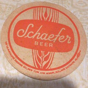 Vintage Shaefer Beer Coasters